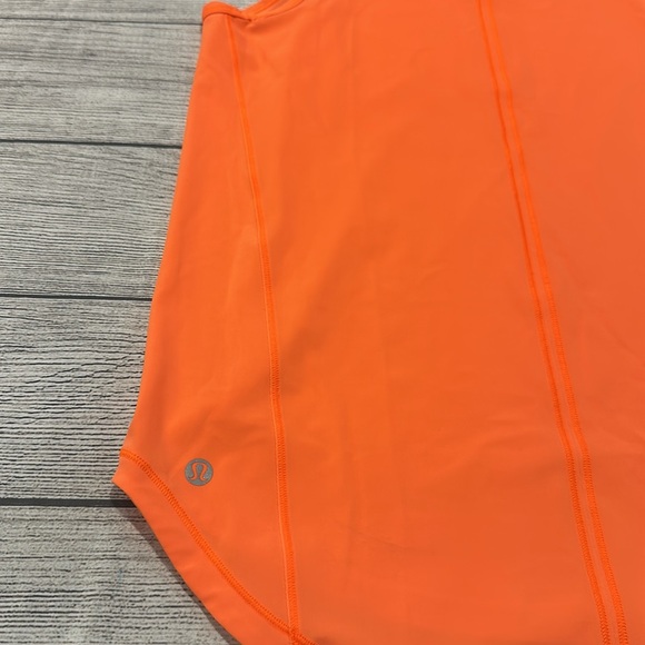 🍋Women’s Lululemon Sculpt Tank no size tag PTP approx 16” bright neon orange 🍋 - Picture 11 of 12